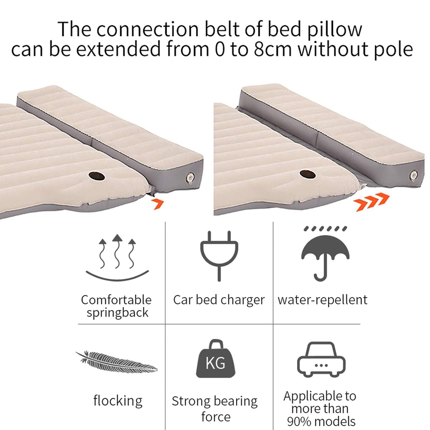 Air Mattress Bed for Tesla Model Y, 3, S, X 5 Seater | Inflatable Bed Camper Mode