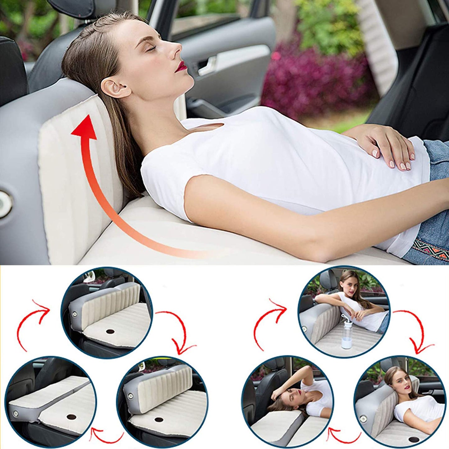 Air Mattress Bed for Tesla Model Y, 3, S, X 5 Seater | Inflatable Bed Camper Mode